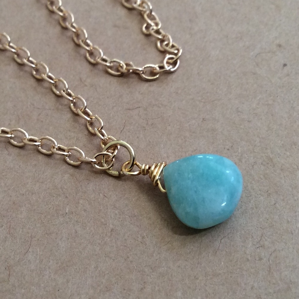 Sundance charm Amazonite necklace